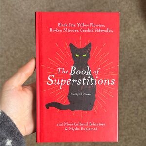 Red 'The Book of Superstitions' Hardcover